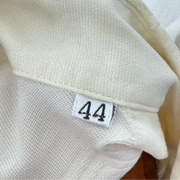 Gianni Versace Vintage Greca Pattern Minimalist White Shirt Long Sleeves Sz 44 - Picture 15 of 16